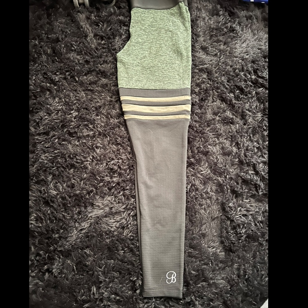 BOMBSHELL ARMY GREEN BLACK THIGH HIGH SOCK LEGGINGS SIZE M - PLEASE READ Below - Picture 6 of 8